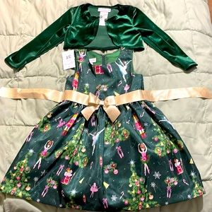 3T Christmas dress 👗 Nutcracker design with cover up